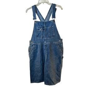 SOSTANZA WORKWEAR Men’s Jean Short Bib Overalls / Size: Large
